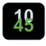 minimal clock android application logo